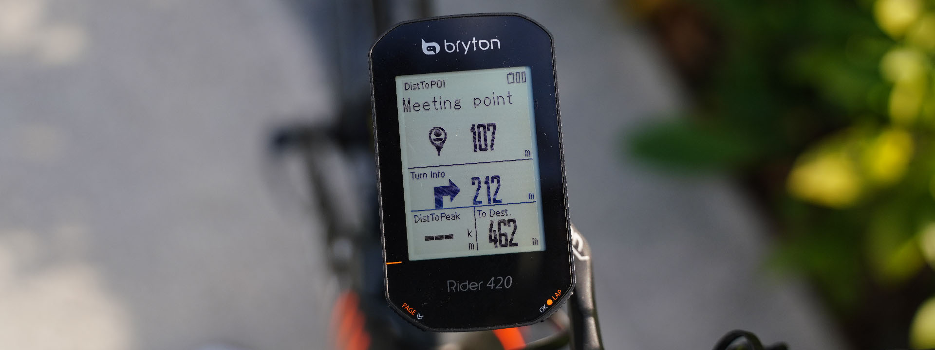 の通販美品★ bryton Rider420 GPSサイクルコンピューター ブライトン ライダー420 ルート案内 サイクルコンピューター